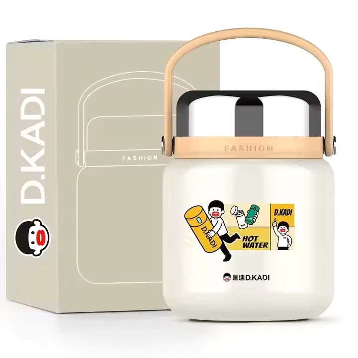 Stainless Steel Insulated Vacuum Thermos Flask Lunch Box Food Warmer Container Food Storage Container